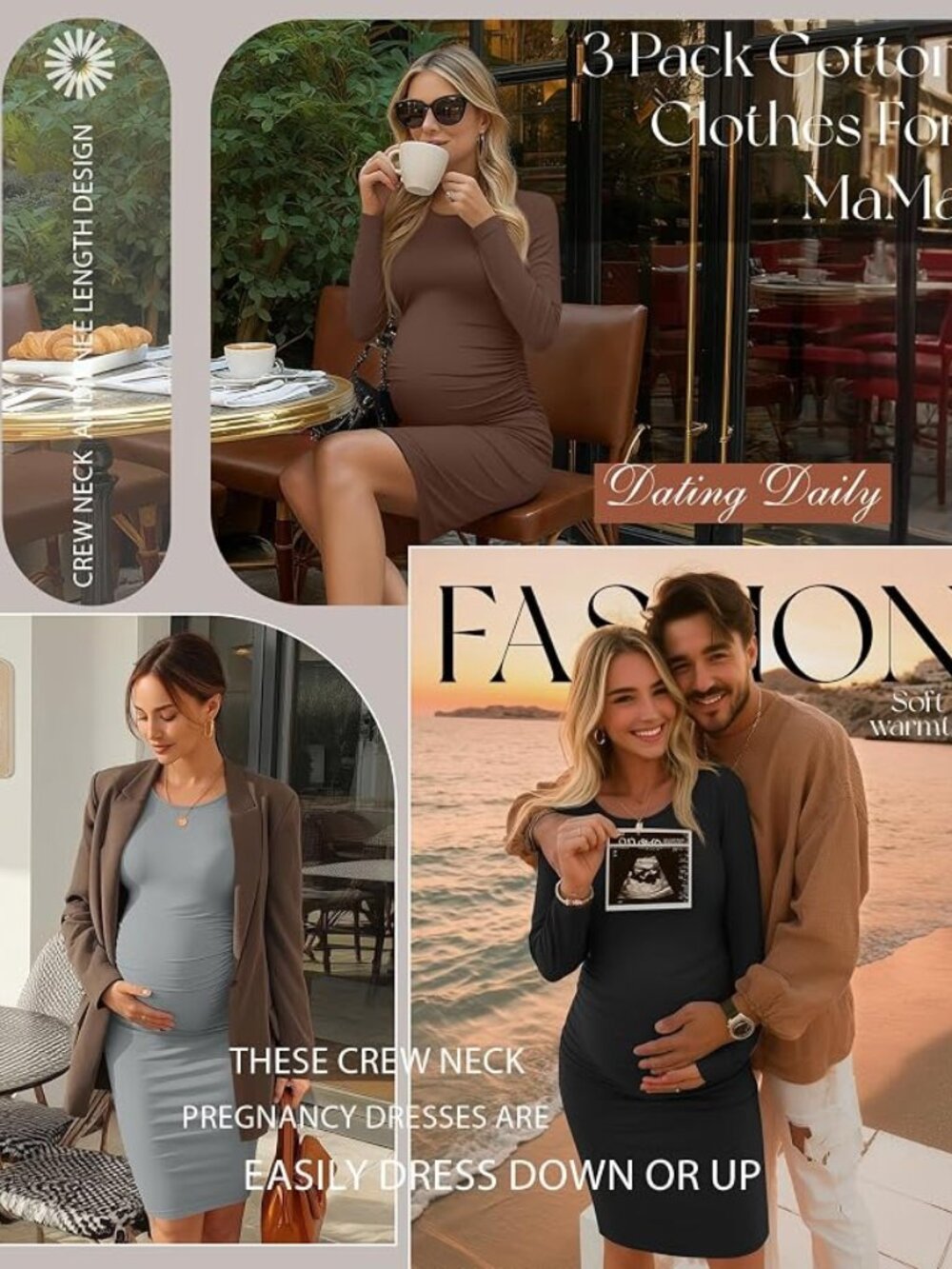 Long Sleeve Maternity Dress